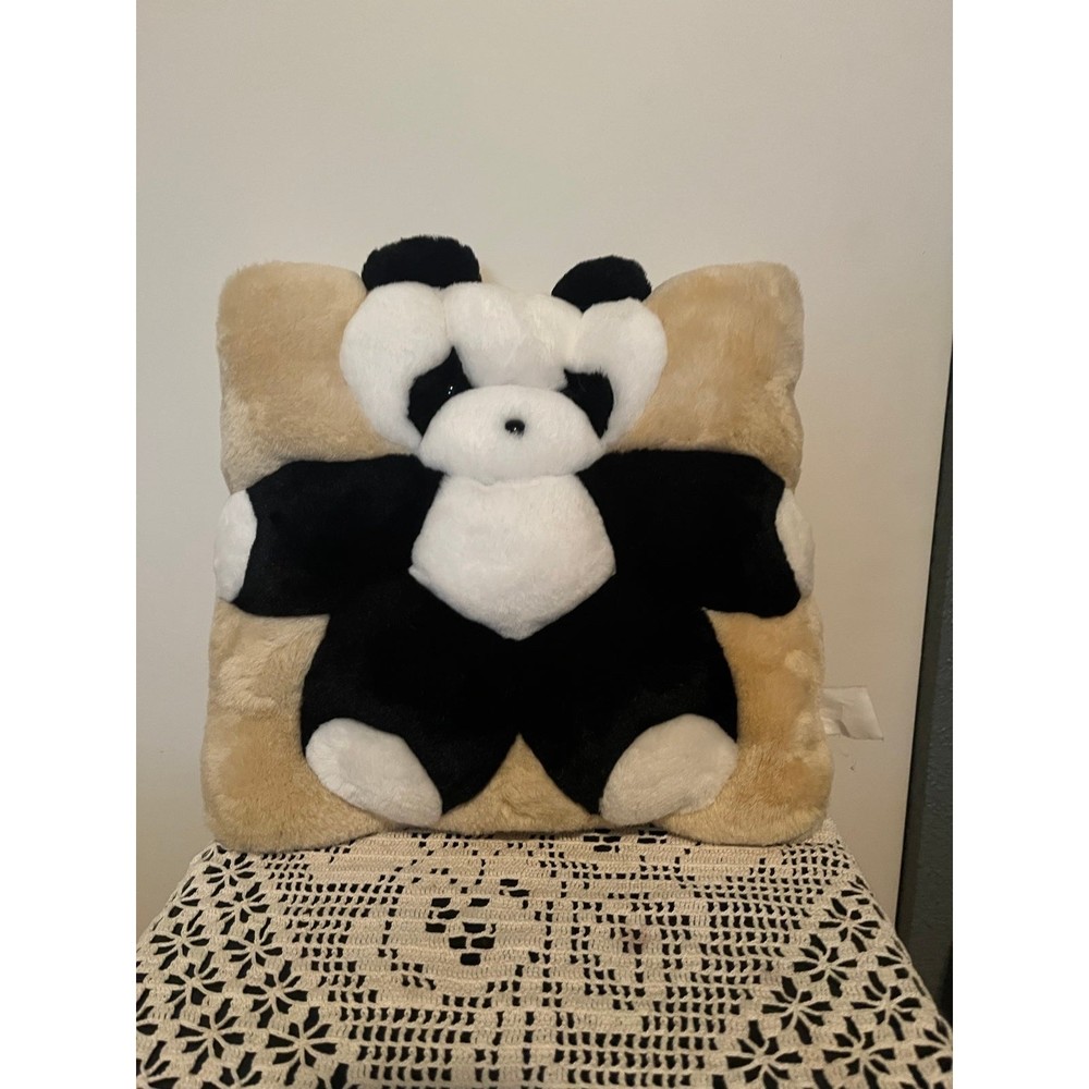 Vintage Panda Pillow